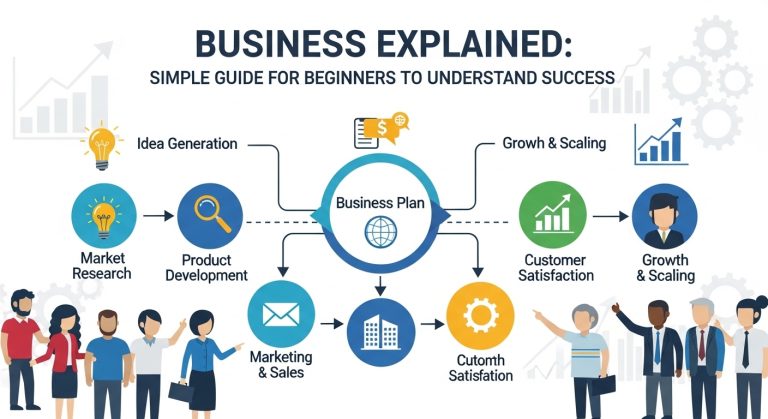 Business Explained: Simple Guide for Beginners to Understand Success